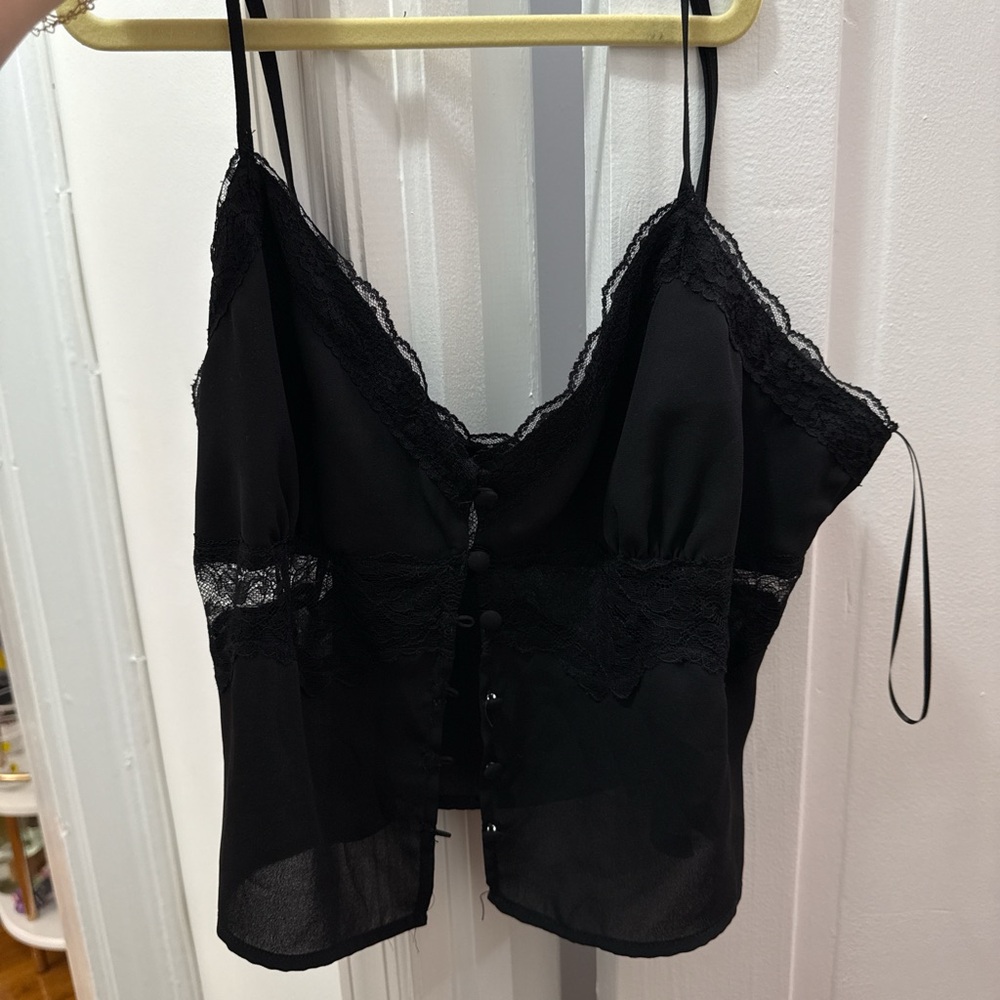 Elegant Black Lace Camisole